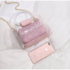 Transparent Jelly Bag Women's Shoulder Crossover Bag/Handbag Mother-in-law Bags Summer Straw Casual Fairy Bag Beach Handbag | Vimost Shop.