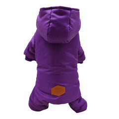 New Winter Dog Clothes  S-XXL Soft Fleece Dog Jumpsuit Small Puppy Coat Pet Outfits 4-legged Windproof Warm Dog Hoodie Clothing