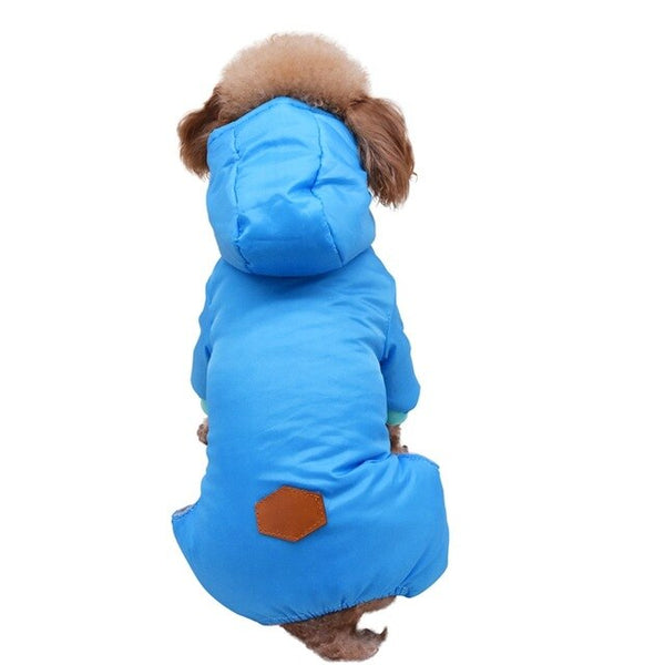 New Winter Dog Clothes  S-XXL Soft Fleece Dog Jumpsuit Small Puppy Coat Pet Outfits 4-legged Windproof Warm Dog Hoodie Clothing | Vimost Shop.