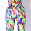 Print Yoga Leggings Seamless High Waist Pants Fashion High Elastic Slim Hips Lifting Trousers Gym Fitness Workout Running Sports | Vimost Shop.