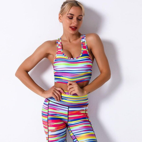 Print Yoga Leggings Seamless High Waist Pants Fashion High Elastic Slim Hips Lifting Trousers Gym Fitness Workout Running Sports | Vimost Shop.