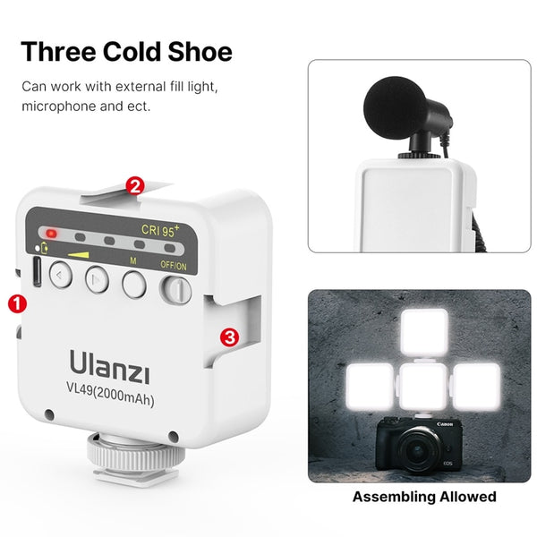 SLR Camera Smartphone Vlog Tripod Mini Portable Tripod with Cold Shoe Phone Mount for iPhone Android | Vimost Shop.