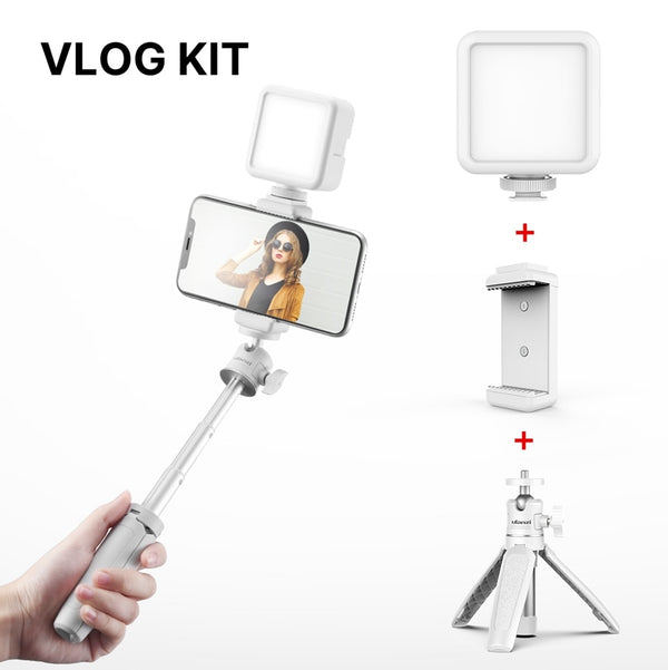 SLR Camera Smartphone Vlog Tripod Mini Portable Tripod with Cold Shoe Phone Mount for iPhone Android | Vimost Shop.