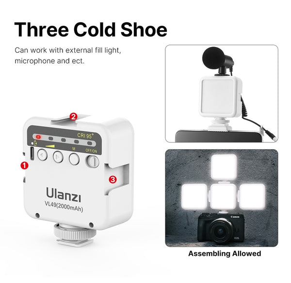 SLR Camera Smartphone Vlog Tripod Mini Portable Tripod with Cold Shoe Phone Mount for iPhone Android | Vimost Shop.