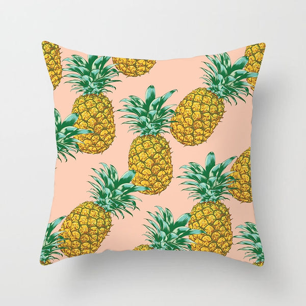 Tropical Plant Printed Cushion Cover Summer Style Pillow Cover Flamingo Pineapple Decorative Pillowcase for Home Sofa | Vimost Shop.