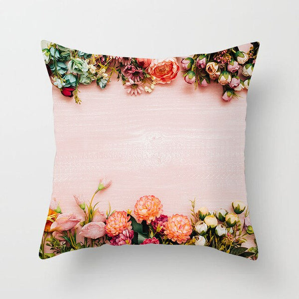 Tropical Plant Printed Cushion Cover Summer Style Pillow Cover Flamingo Pineapple Decorative Pillowcase for Home Sofa | Vimost Shop.