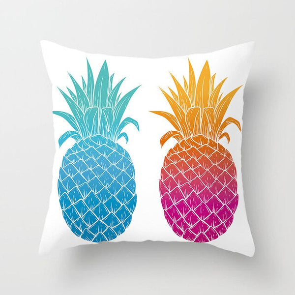 Tropical Plant Printed Cushion Cover Summer Style Pillow Cover Flamingo Pineapple Decorative Pillowcase for Home Sofa | Vimost Shop.