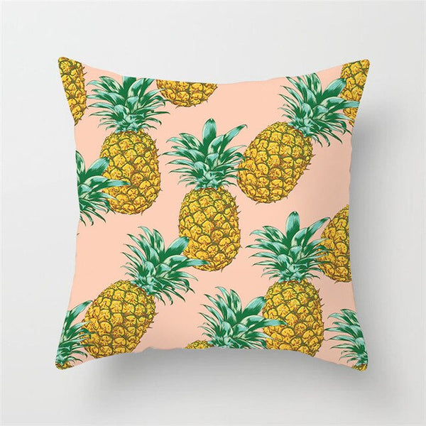 Tropical Plant Printed Cushion Cover Summer Style Pillow Cover Flamingo Pineapple Decorative Pillowcase for Home Sofa | Vimost Shop.