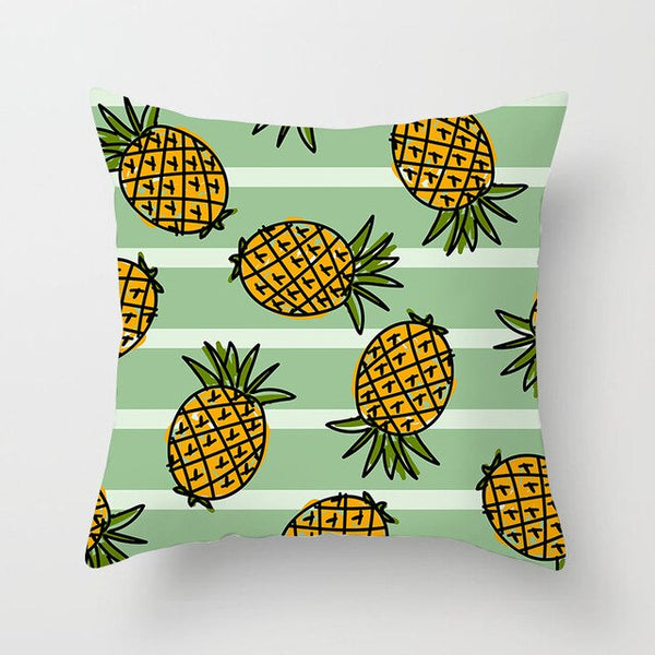 Tropical Plant Printed Cushion Cover Summer Style Pillow Cover Flamingo Pineapple Decorative Pillowcase for Home Sofa | Vimost Shop.