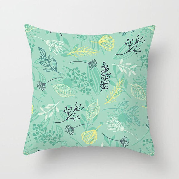Tropical Plant Printed Cushion Cover Summer Style Pillow Cover Flamingo Pineapple Decorative Pillowcase for Home Sofa | Vimost Shop.