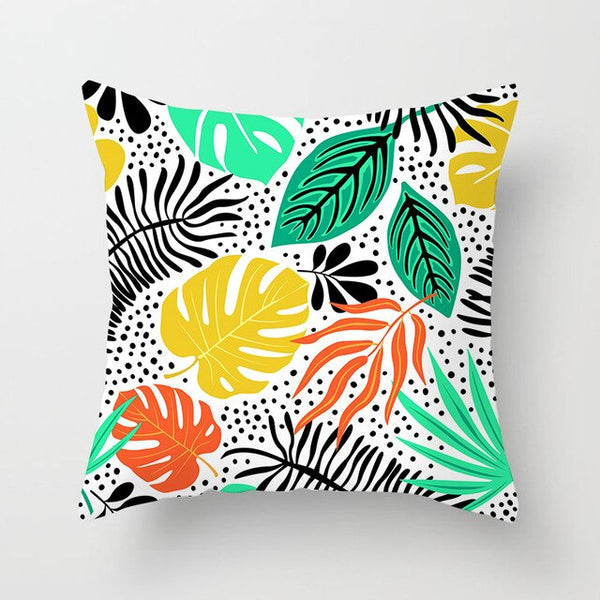 Tropical Plant Printed Cushion Cover Summer Style Pillow Cover Flamingo Pineapple Decorative Pillowcase for Home Sofa | Vimost Shop.