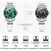Mens Watches Top Brand Luxury Fashion Waterproof Luminous Hand Green Dial Quartz Sports Wristwatch Gifts for Men | Vimost Shop.