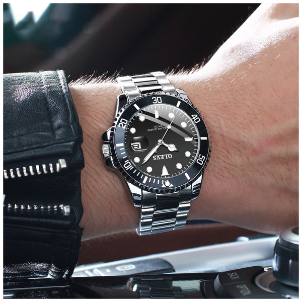 Mens Watches Top Brand Luxury Fashion Waterproof Luminous Hand Green Dial Quartz Sports Wristwatch Gifts for Men | Vimost Shop.