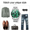 Mens Watches Top Brand Luxury Fashion Waterproof Luminous Hand Green Dial Quartz Sports Wristwatch Gifts for Men | Vimost Shop.