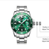 Mens Watches Top Brand Luxury Fashion Waterproof Luminous Hand Green Dial Quartz Sports Wristwatch Gifts for Men | Vimost Shop.