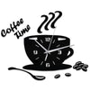 3D Coffee Cup Shape Time Clock DIY Mirror Acrylic Wall Clock Modern Kitchen Digital Wall Stickers Home Decor | Vimost Shop.