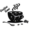 3D Coffee Cup Shape Time Clock DIY Mirror Acrylic Wall Clock Modern Kitchen Digital Wall Stickers Home Decor | Vimost Shop.