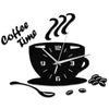 3D Coffee Cup Shape Time Clock DIY Mirror Acrylic Wall Clock Modern Kitchen Digital Wall Stickers Home Decor | Vimost Shop.