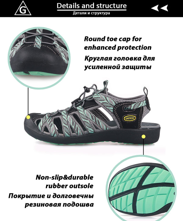 Women Platform Wedges Beach Sandals Trekking Ladys Nubuck Leather Shoes Summer Outdoor Flat Casual Sport Sandals Girls | Vimost Shop.