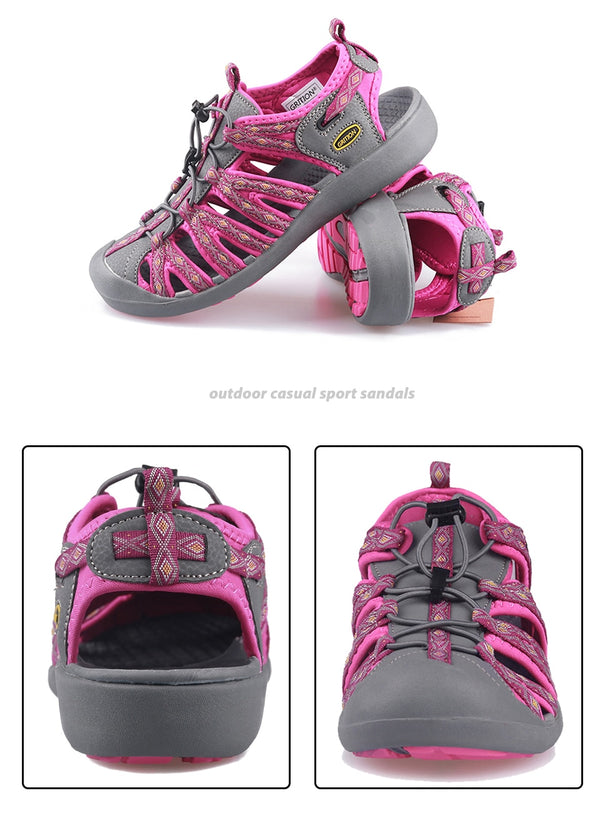 Women Platform Wedges Beach Sandals Trekking Ladys Nubuck Leather Shoes Summer Outdoor Flat Casual Sport Sandals Girls | Vimost Shop.