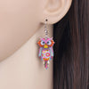 Animal Acrylic Stud Dangle Drop Owl Birds Big Long Earrings News Fashion Jewelry For Girls Women Teens KIDS Anime Gift | Vimost Shop.