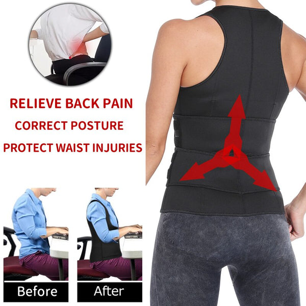 Waist Trainer Neoprene Body Shaper Women Slimming Sheath Double Belt Sweat Shapewear Fat Burning Corset Sauna Vest Trimmer Belt | Vimost Shop.