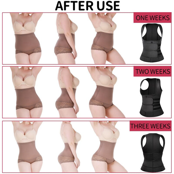 Waist Trainer Neoprene Body Shaper Women Slimming Sheath Double Belt Sweat Shapewear Fat Burning Corset Sauna Vest Trimmer Belt | Vimost Shop.