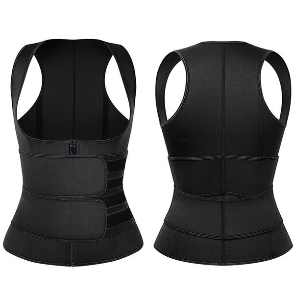 Waist Trainer Neoprene Body Shaper Women Slimming Sheath Double Belt Sweat Shapewear Fat Burning Corset Sauna Vest Trimmer Belt | Vimost Shop.