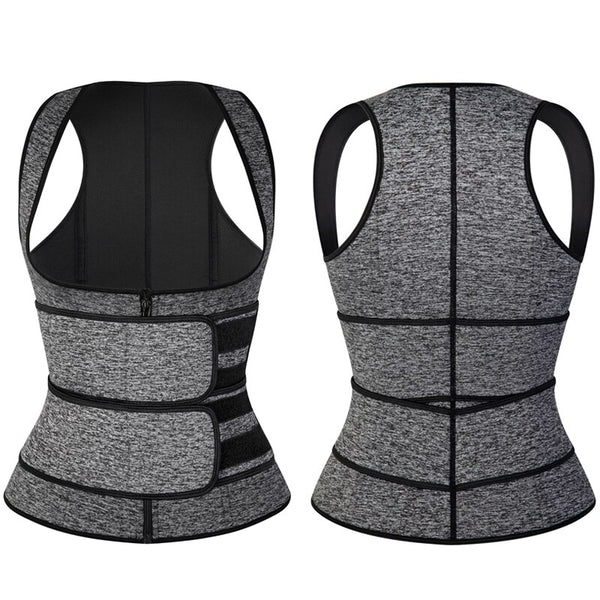 Waist Trainer Neoprene Body Shaper Women Slimming Sheath Double Belt Sweat Shapewear Fat Burning Corset Sauna Vest Trimmer Belt | Vimost Shop.