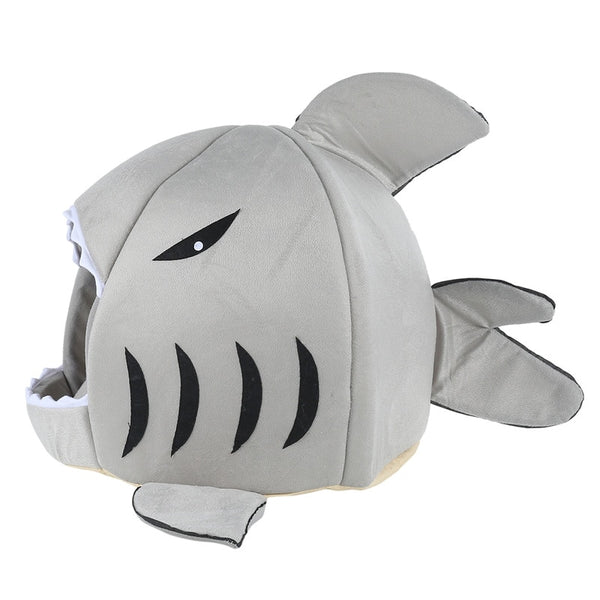 Willstar Pet Cat Bed House Gray Shark Shape Kennel Dog Warm Sleeping Mat Comfortable Beds for Small Large Pets | Vimost Shop.