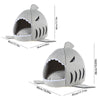 Willstar Pet Cat Bed House Gray Shark Shape Kennel Dog Warm Sleeping Mat Comfortable Beds for Small Large Pets | Vimost Shop.