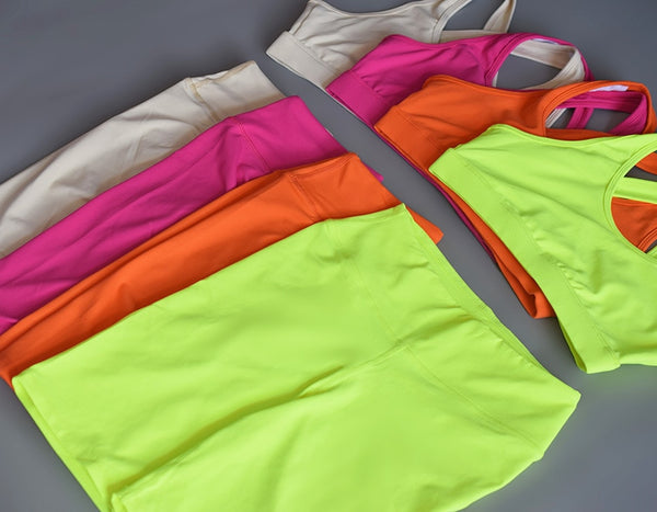 Seamless Sports Yoga Set Gym Fitness Running Tracksuit Fashion Bra Top And Shorts Set Jogging Push Up Workout Clothing Outfits | Vimost Shop.