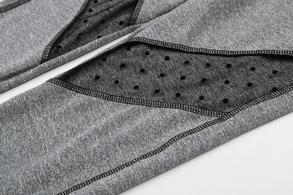 Seamless Yoga Two Piece Set Fashion Sheer Mesh Patchwork Bra Top Leggings Sports Fitness Suit Running Energy Workout Tracksuit | Vimost Shop.