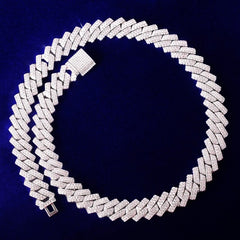 Solid 14mm Miami Cuban Choker Square Link Necklace Gold Color Iced Out Cubic Zirconia Rock Hip hop Style Men's Jewelry