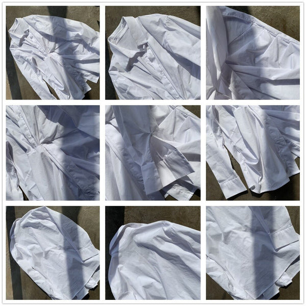 New Cross Design Irregular Loose V-neck Shirt Female Fashion Temperament Top With Clavicle Streetwear | Vimost Shop.