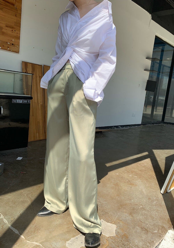 New Cross Design Irregular Loose V-neck Shirt Female Fashion Temperament Top With Clavicle Streetwear | Vimost Shop.