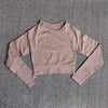 Yoga Sports Crop Top Long Sleeve Gym Women's Seamless T-shirt Fitness Woman Sport T-shirt Workout Tops For Women's Sportswear