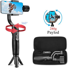 Mobile Plus Smartphone Gimbal Stabilizer for iPhone 11/11 Pro/Pro Max for Galaxy S10/Plus/S9 for Video Blogger