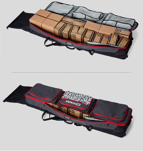 Roller Snowboard Bag with Wheels Adjustable Length for Air Travel - Extra Long/Wide/Deep,Waterpeoof - with ABS Protection | Vimost Shop.