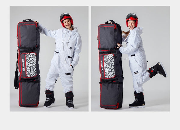 Roller Snowboard Bag with Wheels Adjustable Length for Air Travel - Extra Long/Wide/Deep,Waterpeoof - with ABS Protection | Vimost Shop.