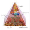 Orgone Pyramid With Smelting Stone Orgonite Reiki Chakra Pyramid Clear White Quartz Copper Orgone Pyramid | Vimost Shop.