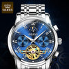 Men Watch Automatic Mechanical Business Skeleton Slef-Wind Luxury Stainless Steel Waterproof Luminous Wrist Watch | Vimost Shop.