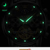 Men Watch Automatic Mechanical Business Skeleton Slef-Wind Luxury Stainless Steel Waterproof Luminous Wrist Watch | Vimost Shop.