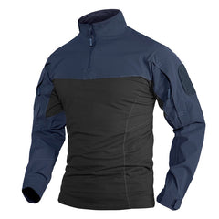 Military Assault T-shirts Mens Long Sleeve Crew-Neck Airsoft Tactical T-shirts Elastic Hunting Shooting Tops Tees M-5XL
