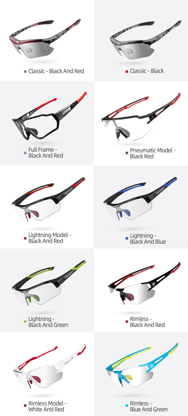 Photochromic Cycling Glasses Bike Bicycle Glasses Sports Men's Sunglasses MTB Road Cycling Eyewear Protection Goggles | Vimost Shop.