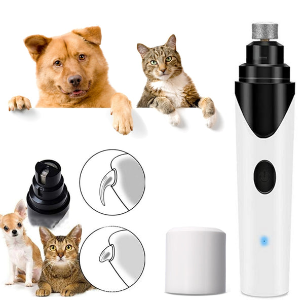 Electric Pet Dog Nail Grinder Low Noise Rechargeable Nail Clipper for Dogs Quiet Painless Cat Paws Nail Grooming Trimmer Tools | Vimost Shop.