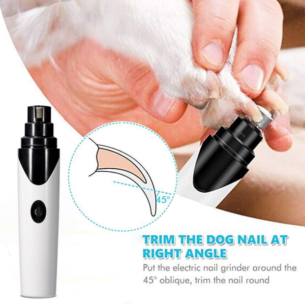 Electric Pet Dog Nail Grinder Low Noise Rechargeable Nail Clipper for Dogs Quiet Painless Cat Paws Nail Grooming Trimmer Tools | Vimost Shop.