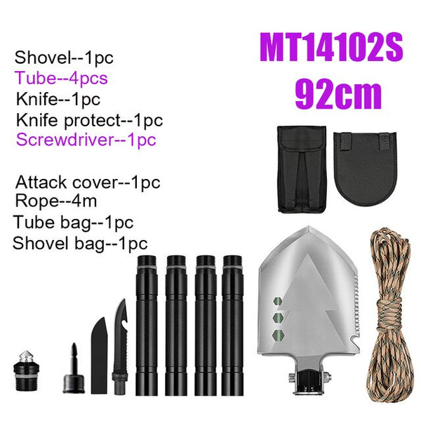 MT14102 Fold Shovel Camping Shovels Multifunction High Quality Aluminum Shovel Outdoor Survival Dig Spade Hoe For Hiking Search | Vimost Shop.