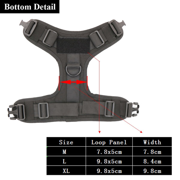 Military Tactical Dog Harness Pet Training Dog Vest Metal Buckle German Shepherd K9 Dog Harness and Leash For Small Large Dogs | Vimost Shop.