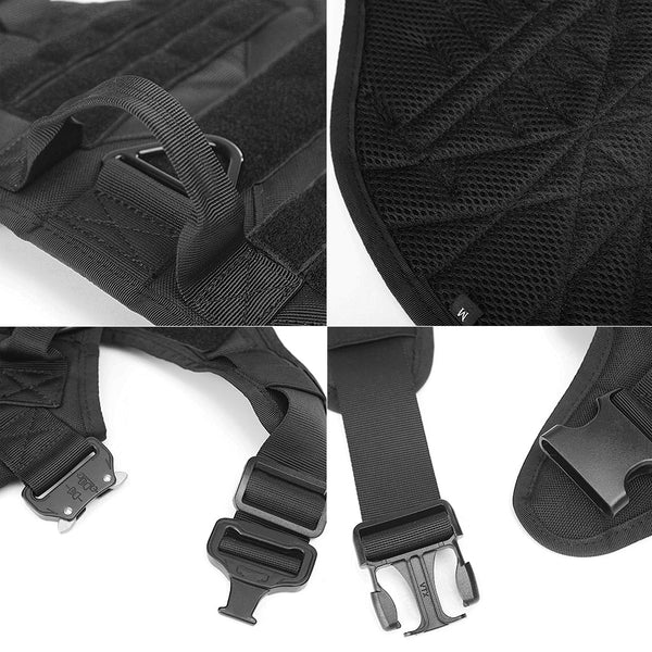 Military Tactical Dog Harness Pet Training Dog Vest Metal Buckle German Shepherd K9 Dog Harness and Leash For Small Large Dogs | Vimost Shop.